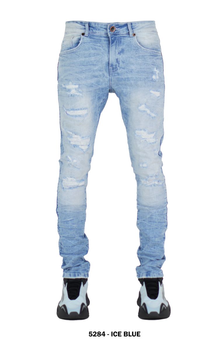 BOYS RIP & REPAIR SLIM FIT DENIM