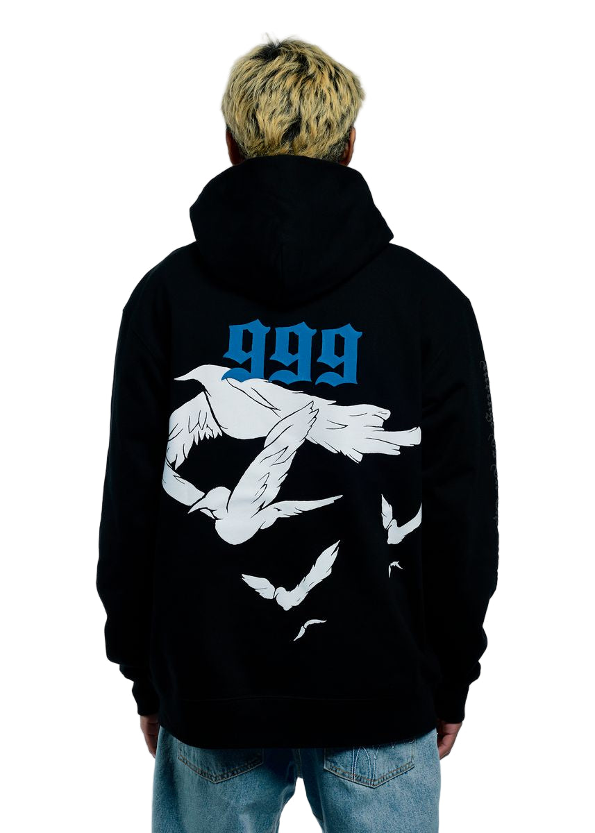 DOVE HOODIE BLACK/BLUE