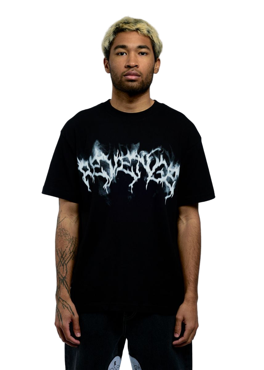 SMOKE LIGHTNING TEE BLACK