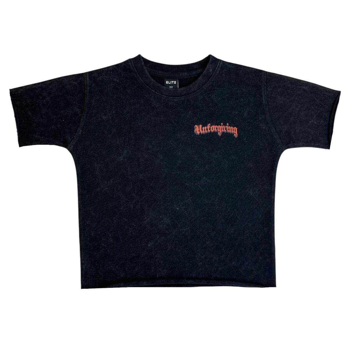 UNFORGIVING Cropped Oversized Kids Tee
