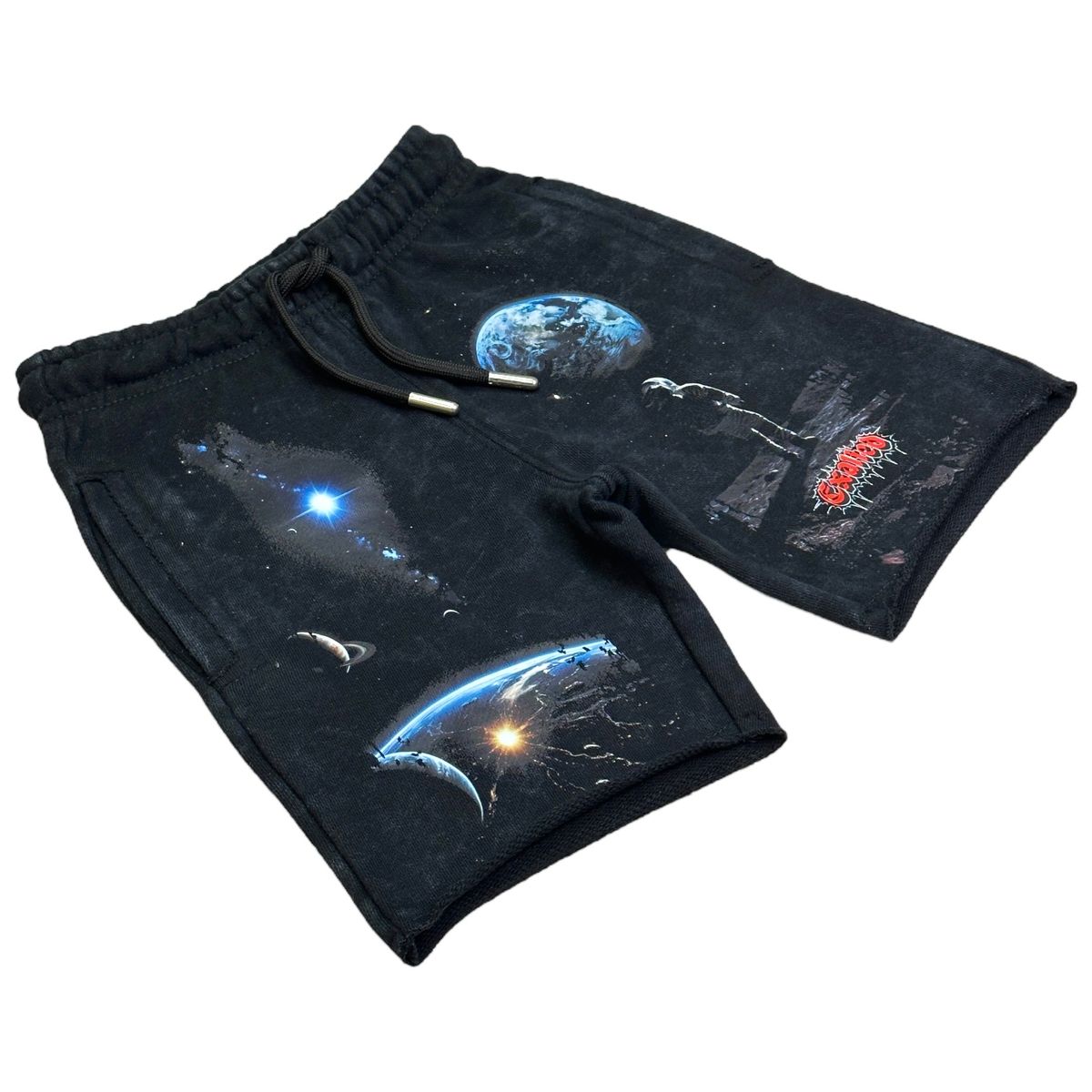 EXALTED Cropped Kids Fleece Shorts-thumbmail-3