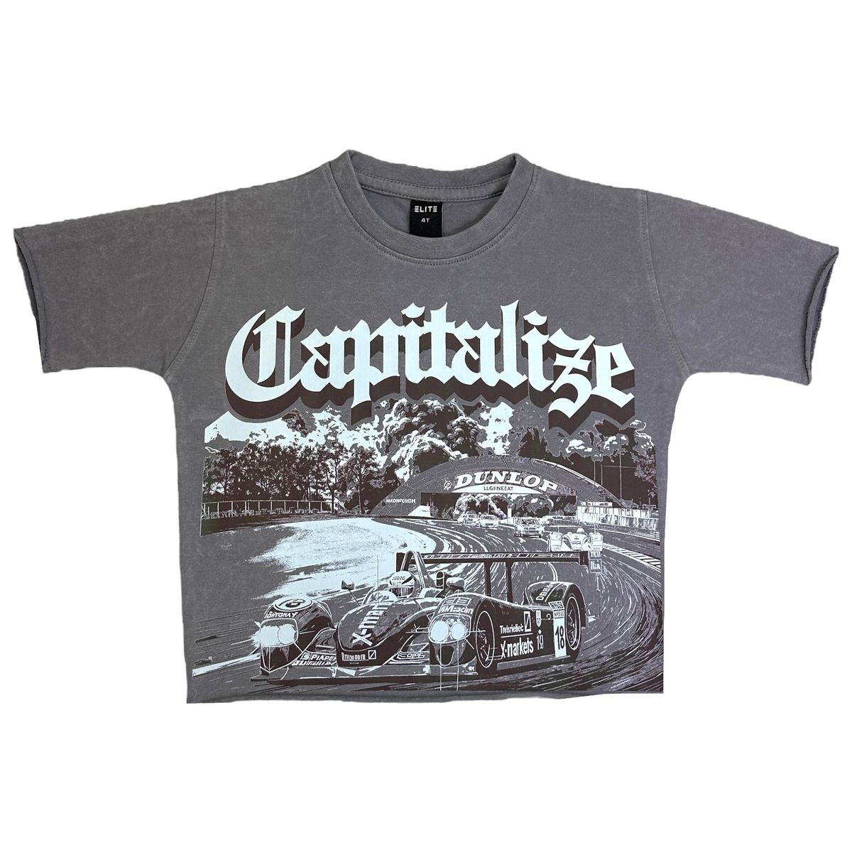 CAPITALIZE Cropped Oversized Kids Tee