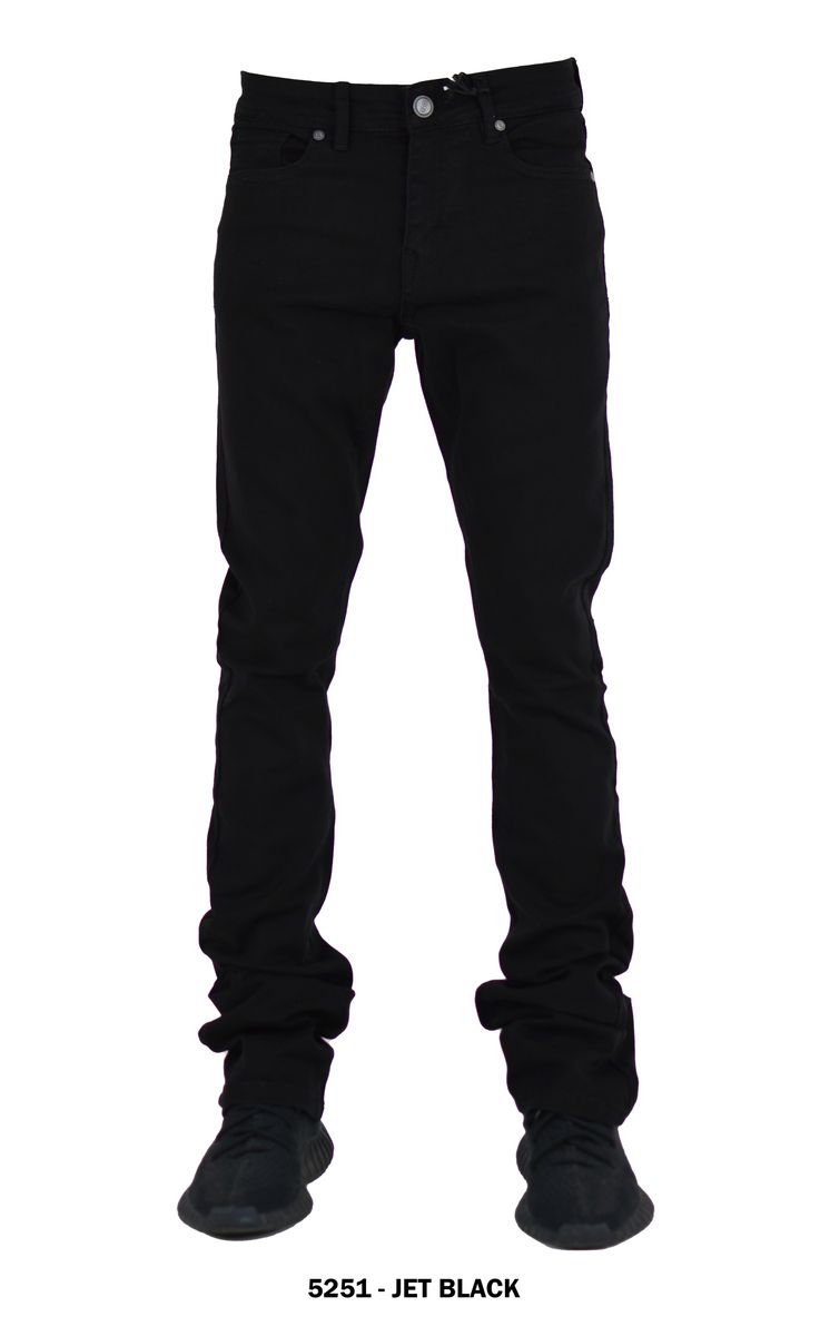 Premium Stacked Denim - Jet Black