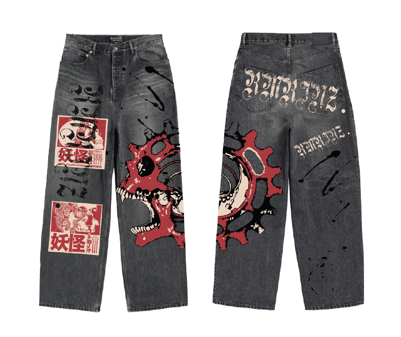 GRAPHIC PRINTED BAGGY JEANS-thumbmail-5