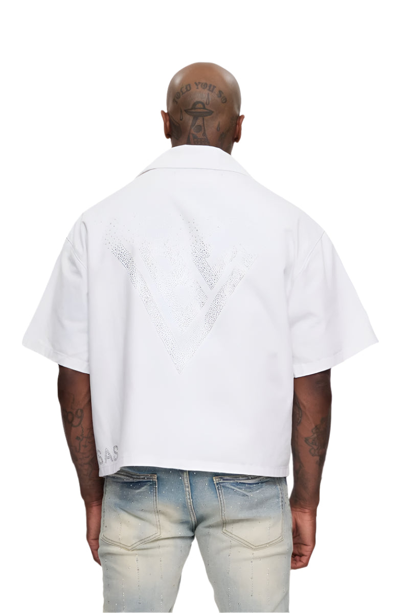 "SHINE" BUTTON DOWN
