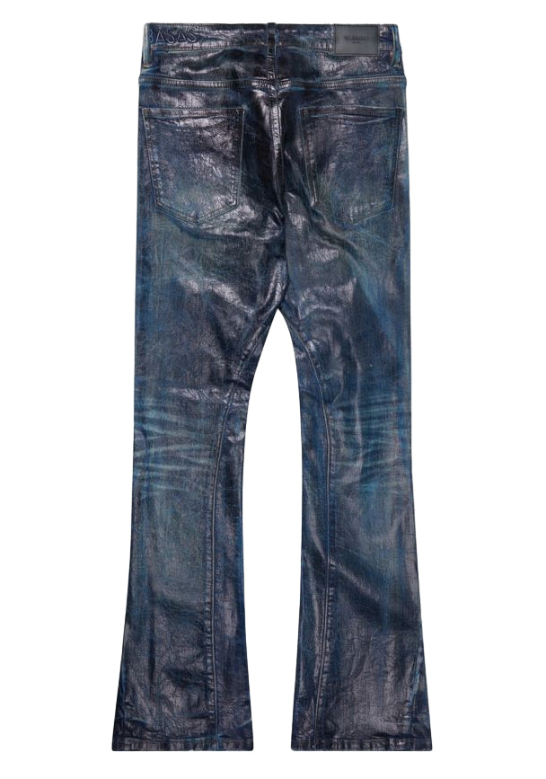 Valabasas "FAX" STACKED WAXED DENIM DIRTY INDIGO