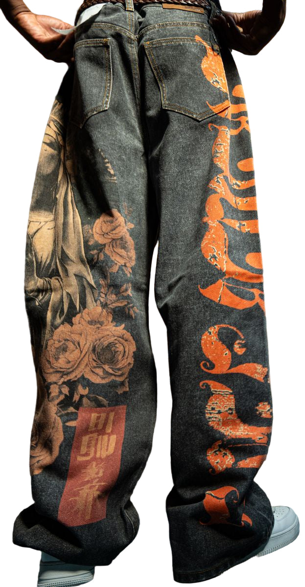 DIGITAL PRINT BAGGY JEANS-thumbmail-3