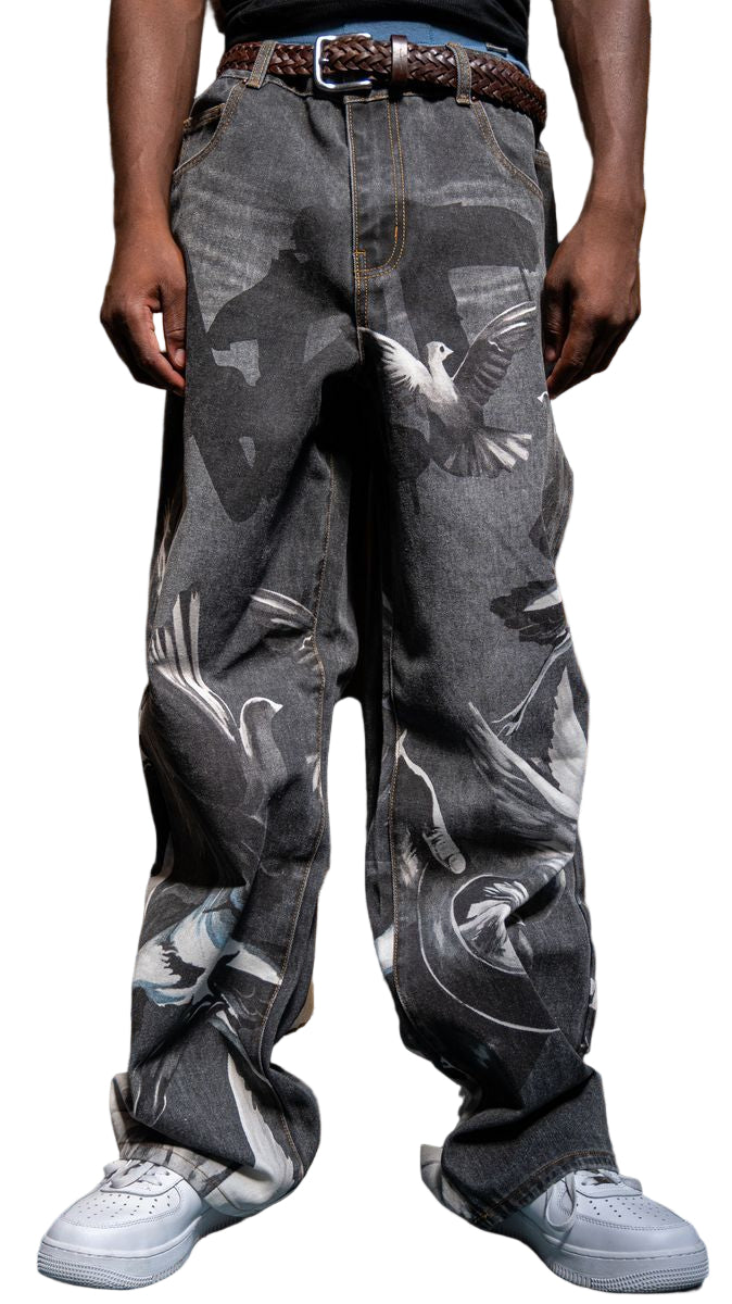 DIGITAL PRINT BAGGY JEANS-thumbmail-3