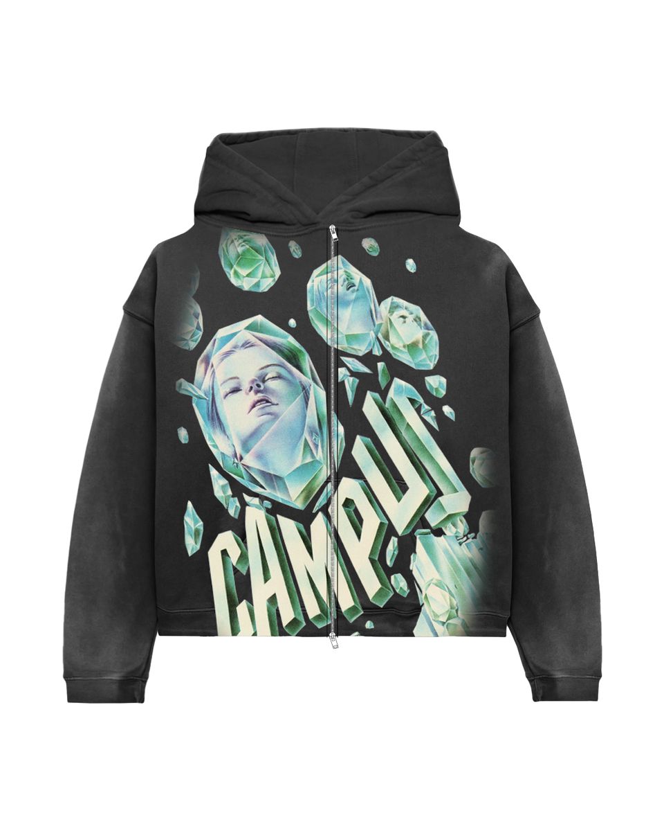 CRYSTAL MIND ZIP UP HOODIE