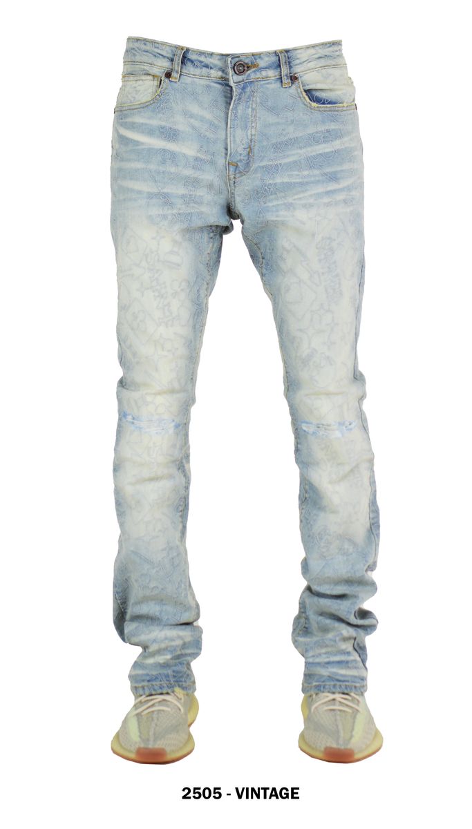 GRAPHIC EMBRIODERY DENIM