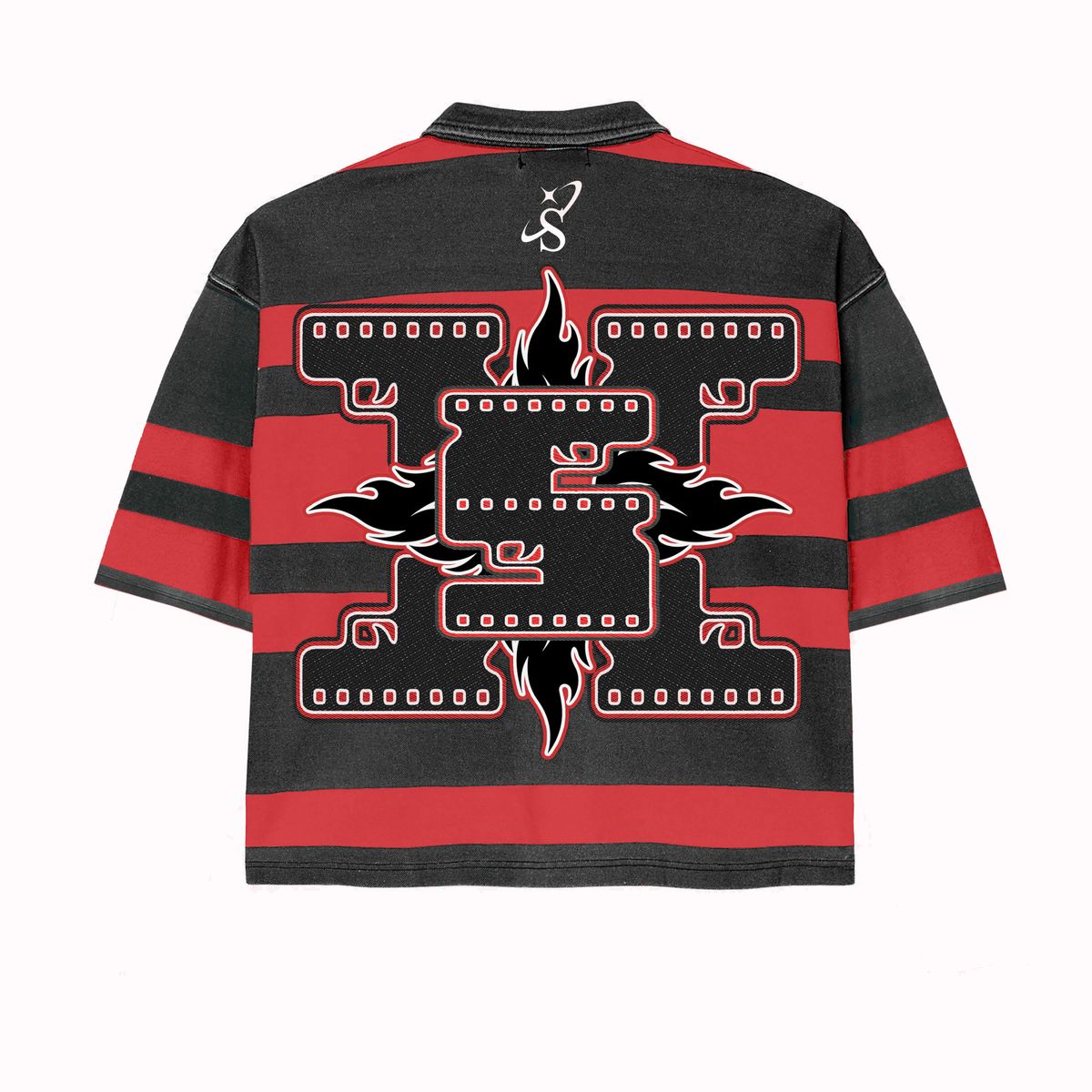 "SUPER 9" POLO (RED/BLACK)