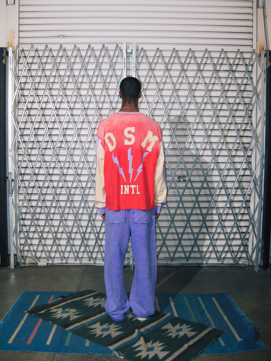 Bolt Panel Long Sleeve-Red/Purple-thumbmail-2