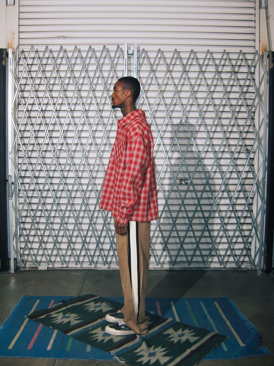 Crinkled Flannel - Red/White-thumbmail-5