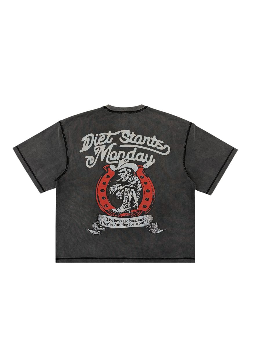 Cowboy Tee-Vintage Black-thumbmail-2