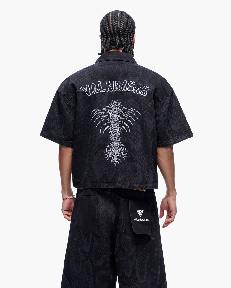 "OBSIDIAN TWINS" DENIM ZIP UP-thumbmail-2