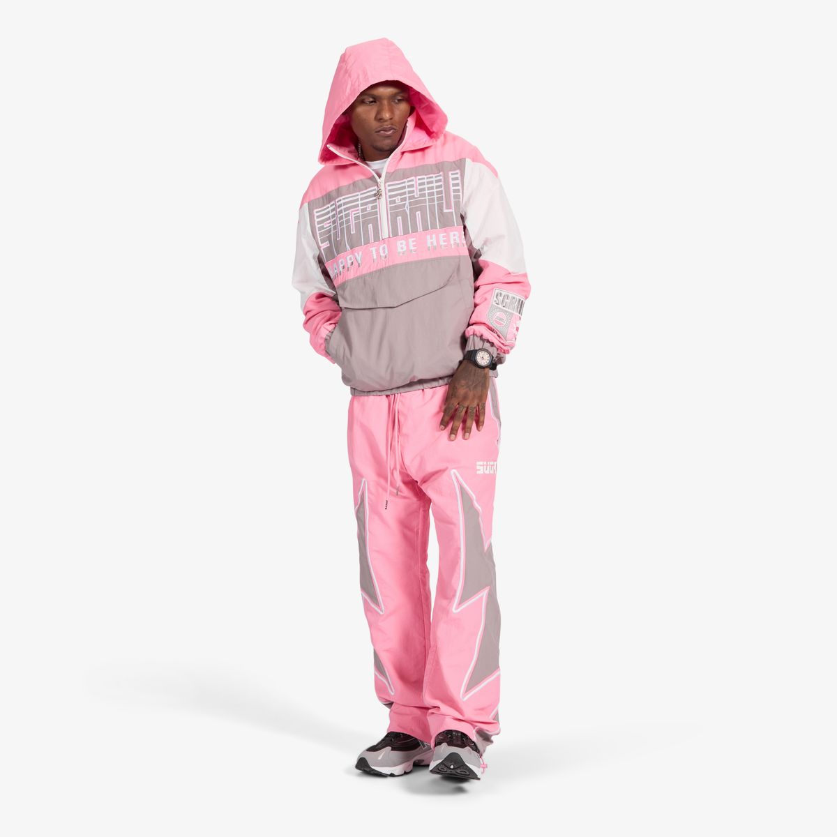 "STORM" STARTER JACKET (PINK / GRAY)-thumbmail-7