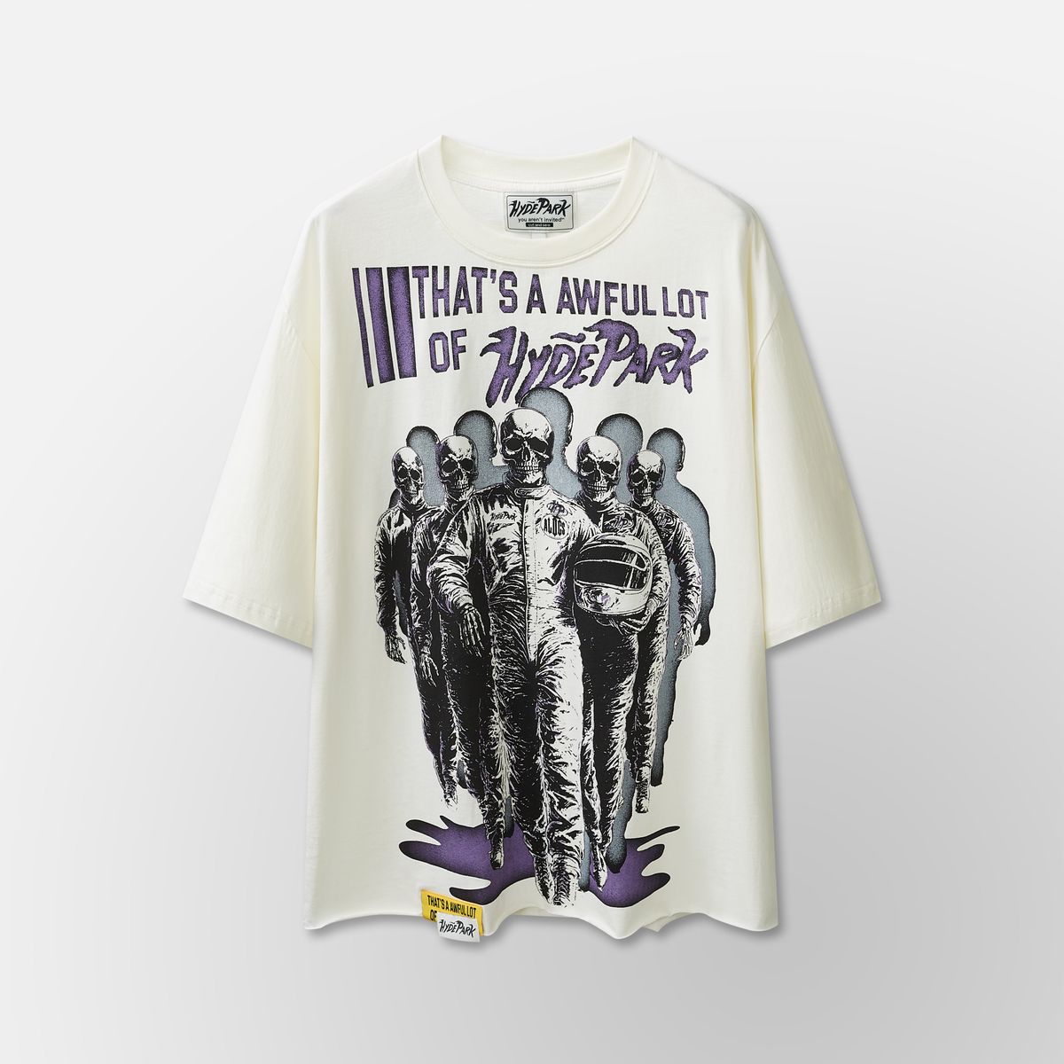Cough Syrup Moto Racer Team T-shirt - White-thumbmail-9