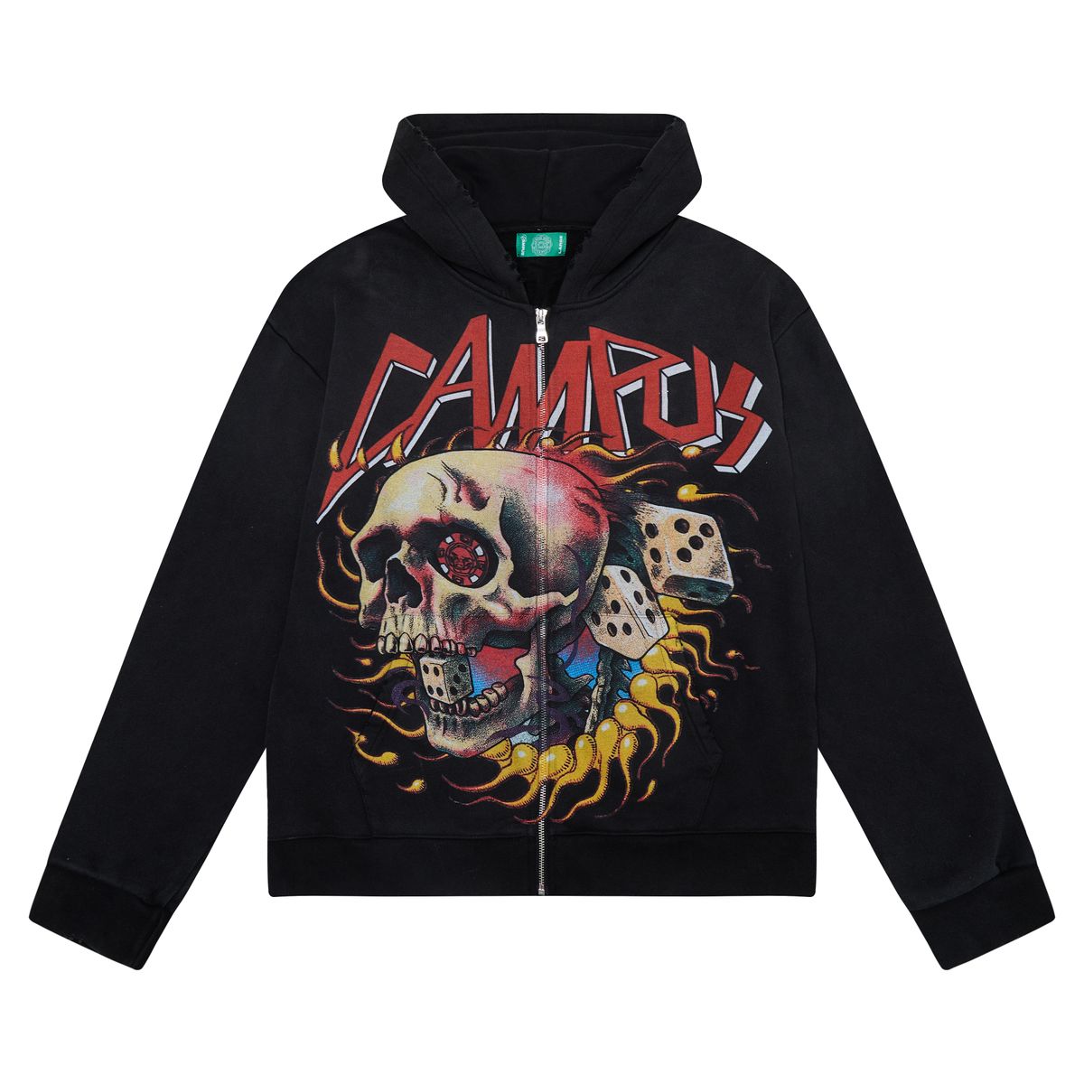 Nocturne Zip Up Hoodie (Black)