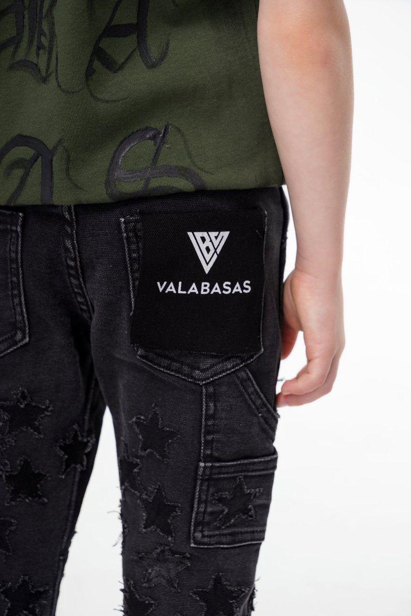 VALABASAS KIDS V-STARS STACKED BLACK-thumbmail-5