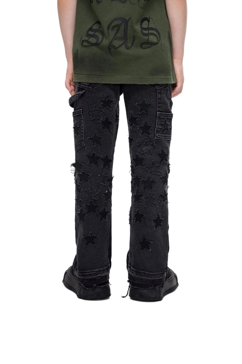 VALABASAS KIDS V-STARS STACKED BLACK-thumbmail-2