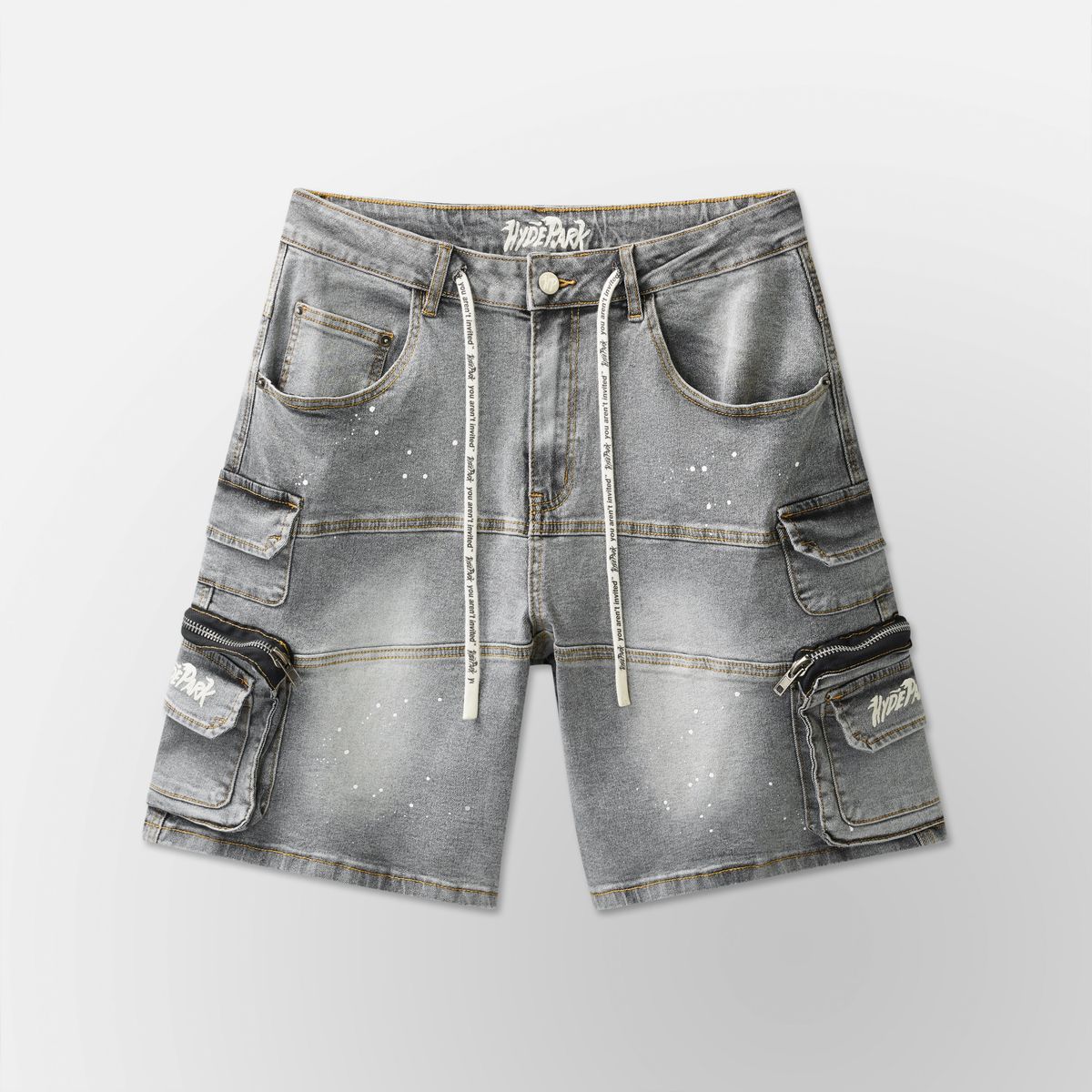 Velocity Cargo Denim Short - Grey-thumbmail-10