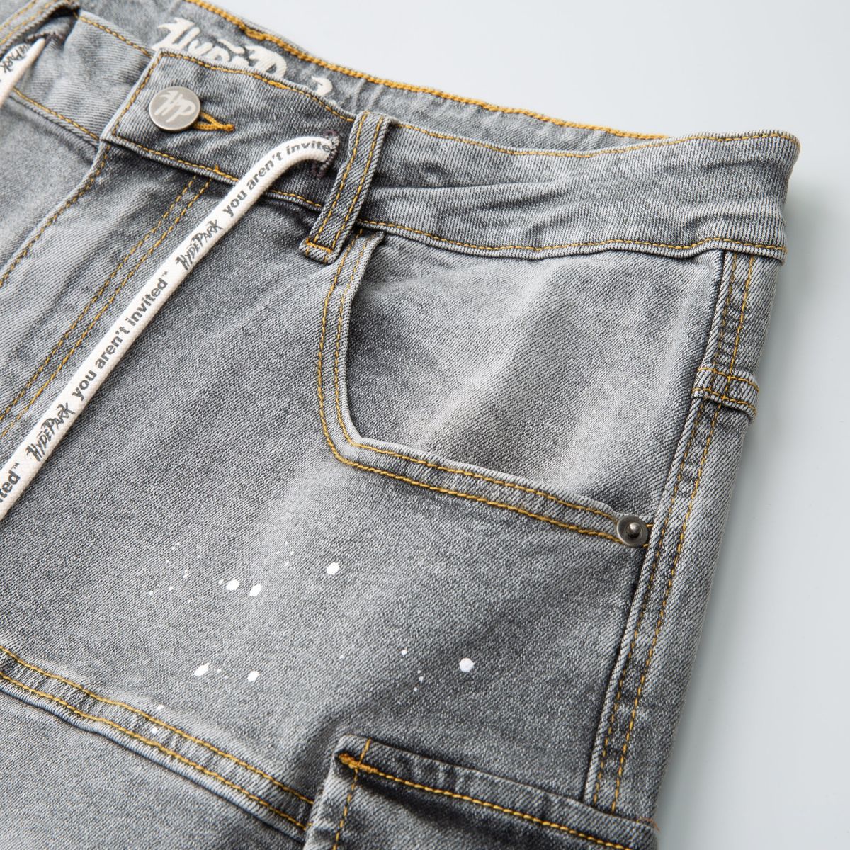 Velocity Cargo Denim Short - Grey-thumbmail-9