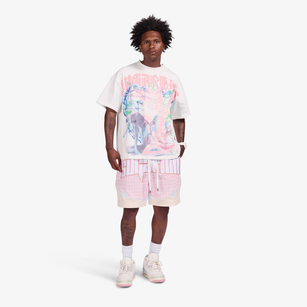 "ALONE" T-SHIRT (WHITE)-thumbmail-3