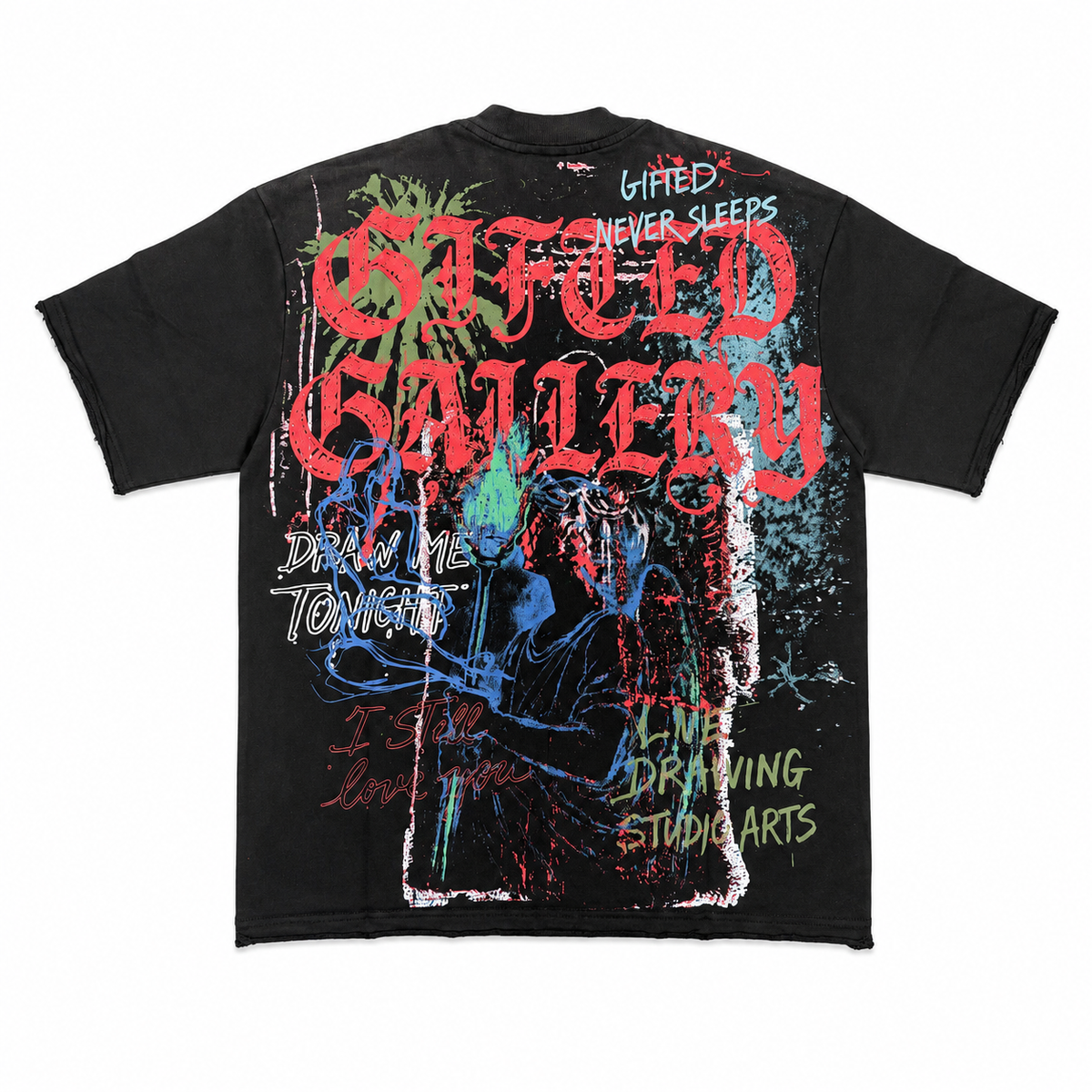 GALLERY FRENCH TERRY TEE BLK-thumbmail-2