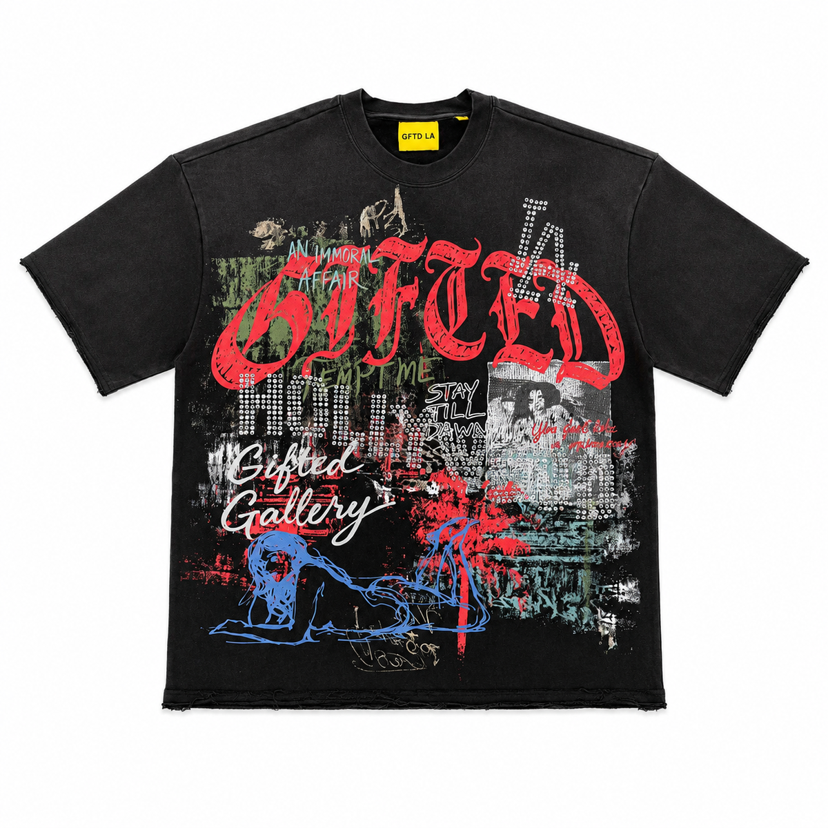 GALLERY FRENCH TERRY TEE BLK-thumbmail-1