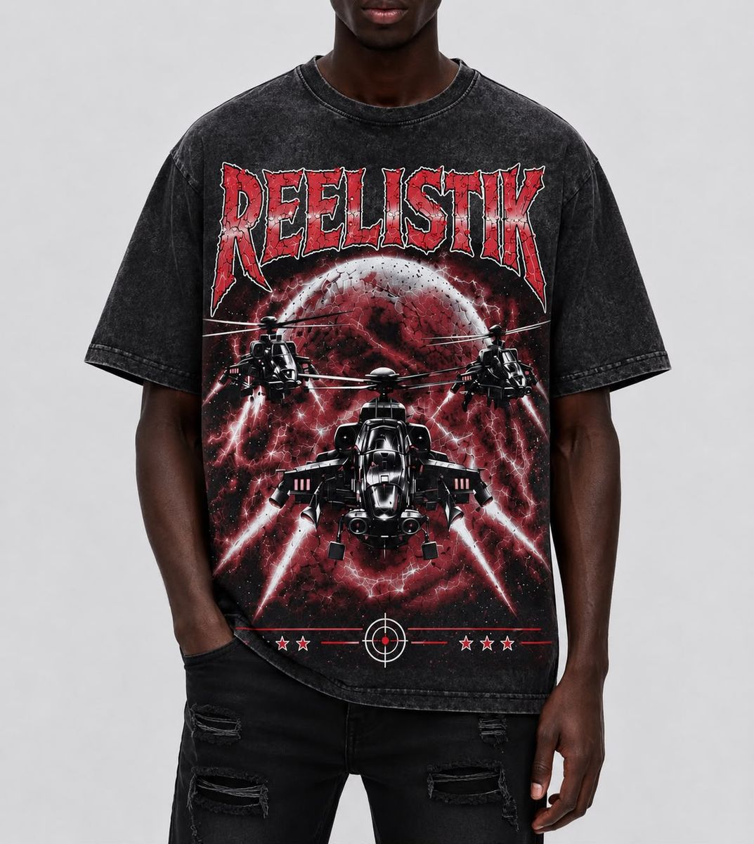 REELISTIK DEADLOCK DIAMONDS HEAVY WEIGHT TEE-thumbmail-1