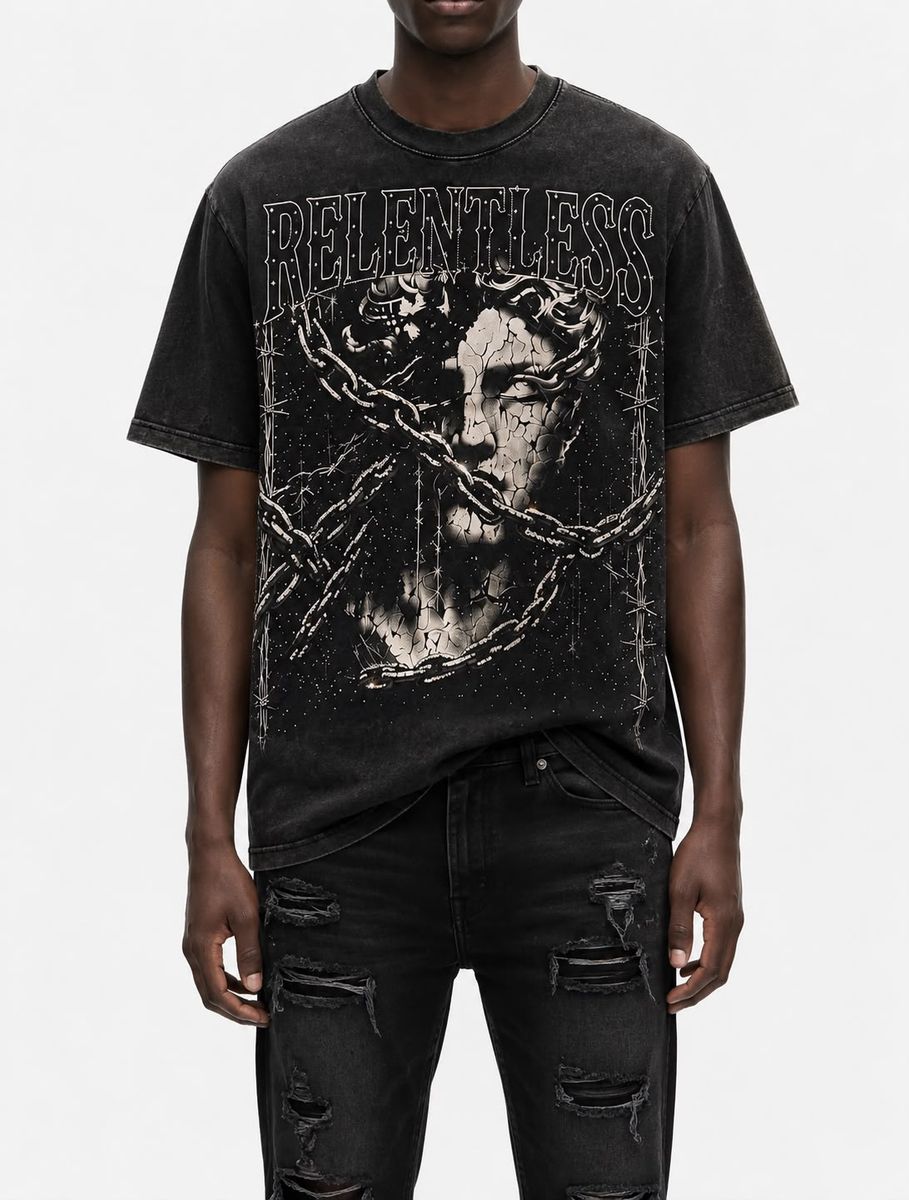 REELISTIK RELENTLESS DIAMONDS HEAVY WEIGHT TEE
