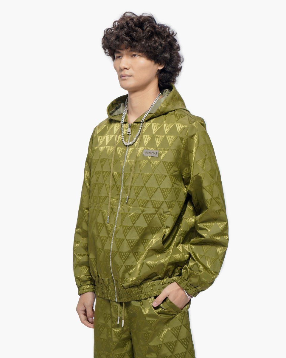 Valabasas Monogram 2.0 Olive Windbreaker Jacket-thumbmail-4