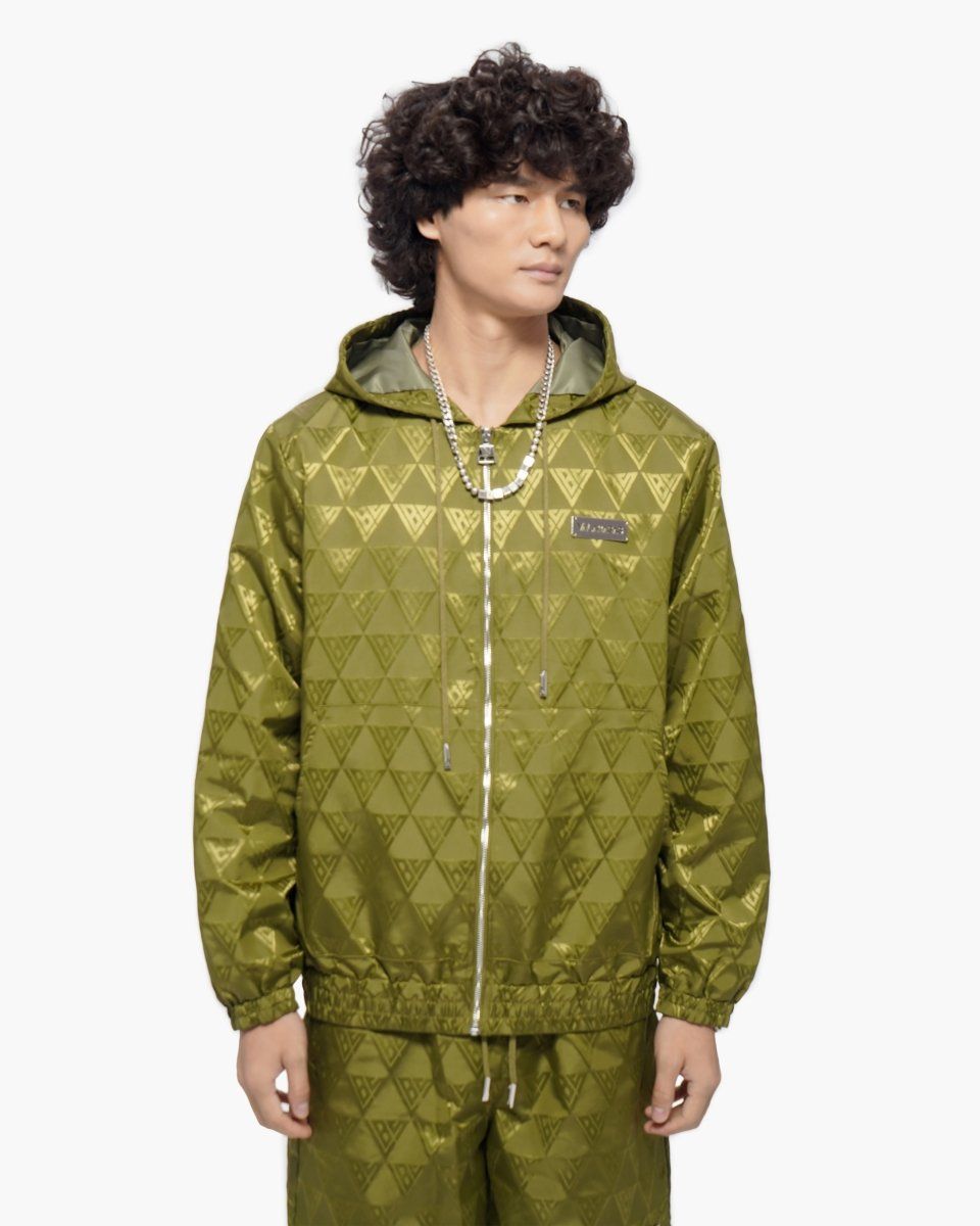 Valabasas Monogram 2.0 Olive Windbreaker Jacket-thumbmail-9
