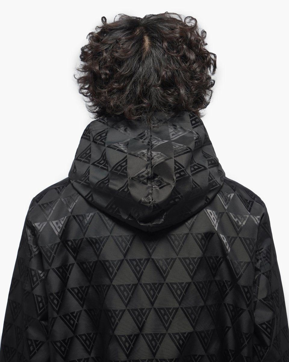 Valabasas Monogram 2.0 Black Windbreaker Jacket-thumbmail-5
