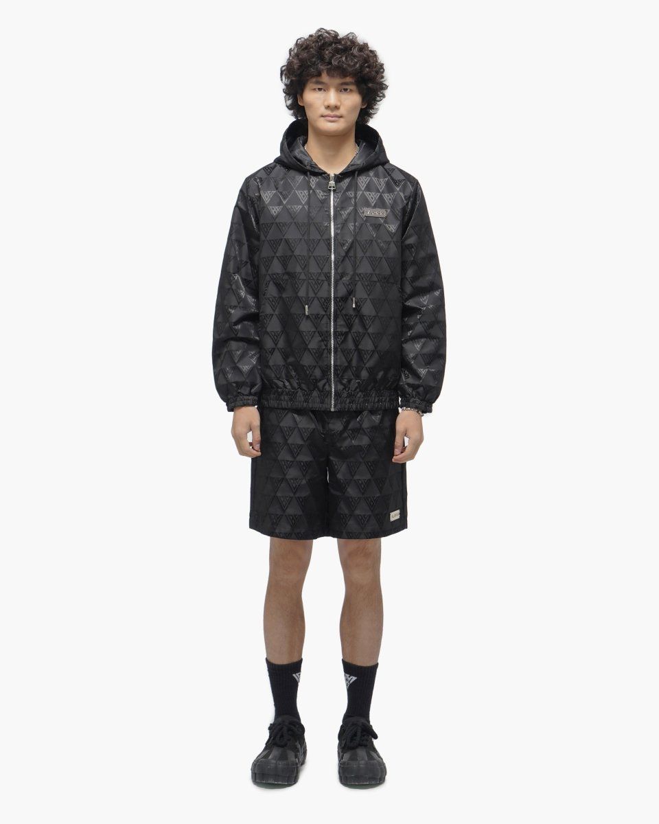 Valabasas Monogram 2.0 Black Windbreaker Jacket-thumbmail-9