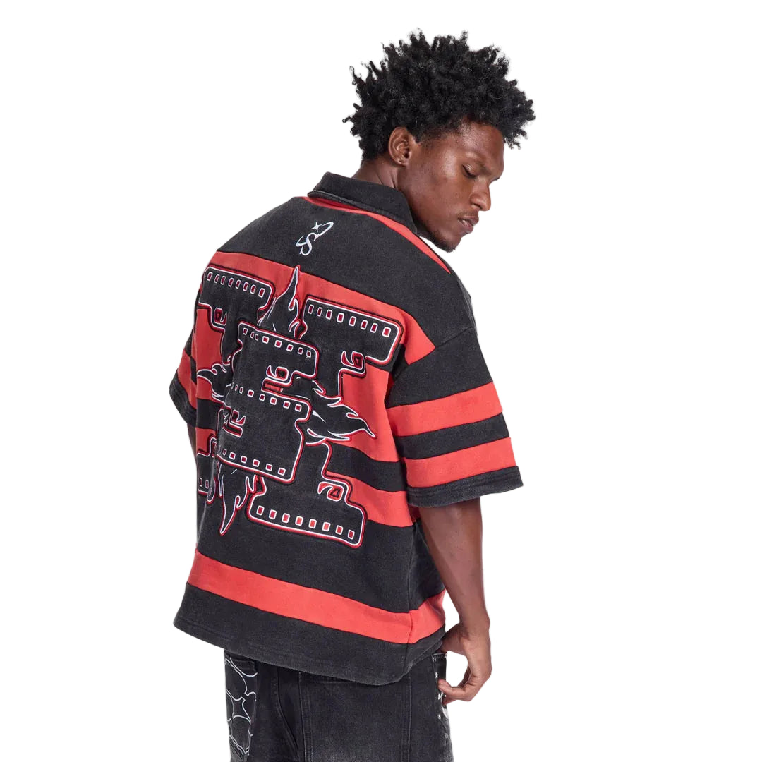 "SUPER 9" POLO (RED/BLACK)-thumbmail-3