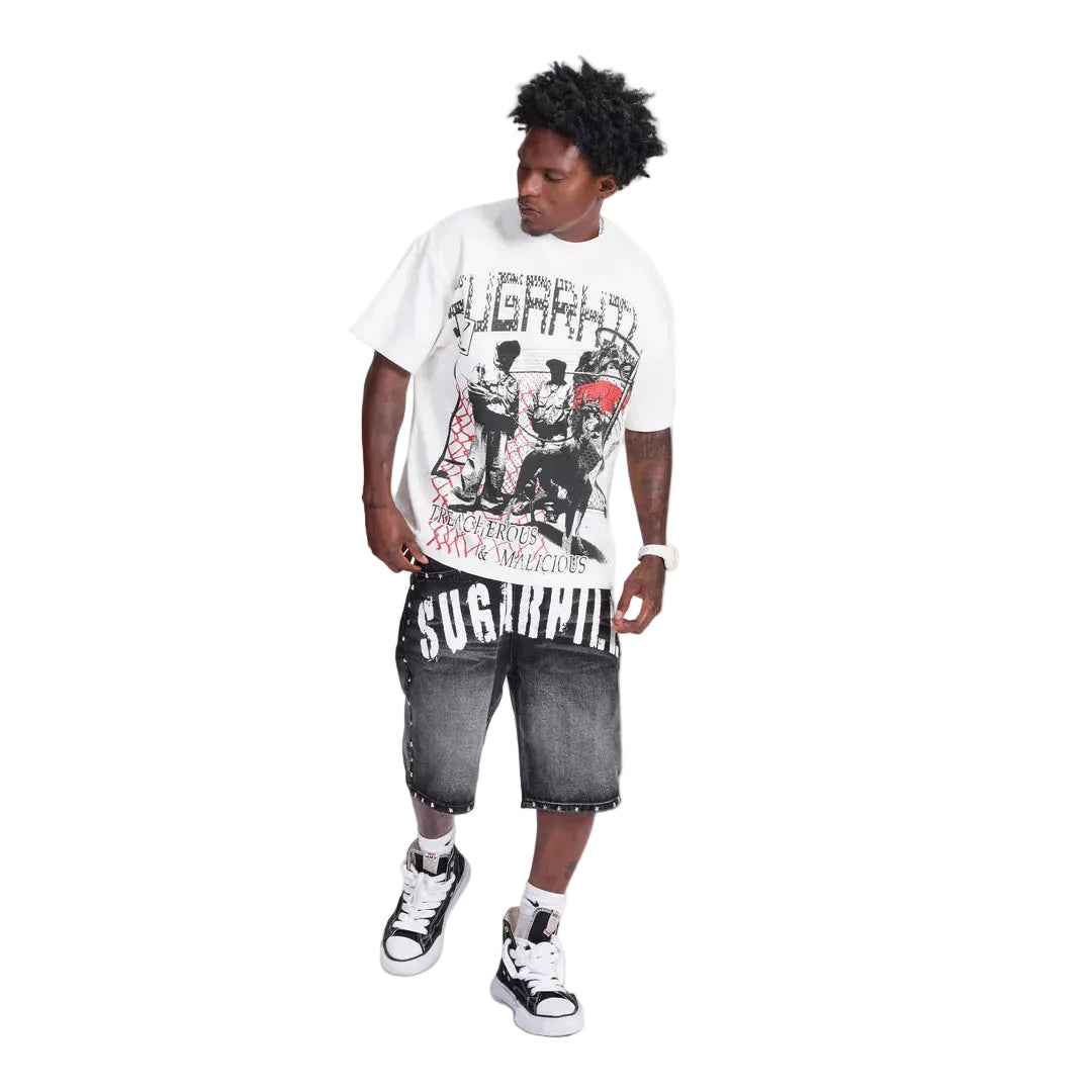 "TREACHEROUS" T-SHIRT (WHITE)