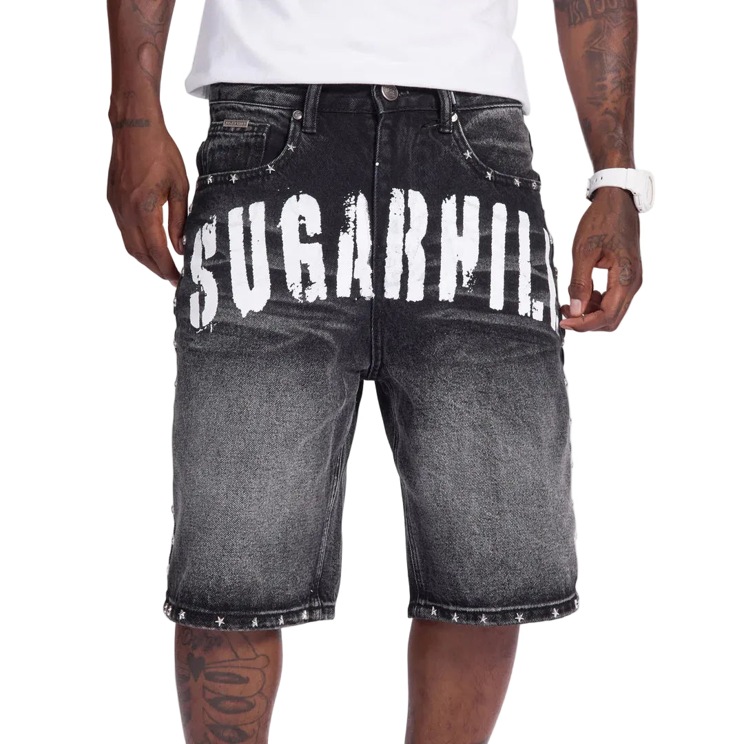 "DALLAS" JORTS (BLACK WASH)