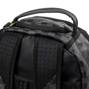 Close-Up Top View of the Sprayground Spritz Black Backpack