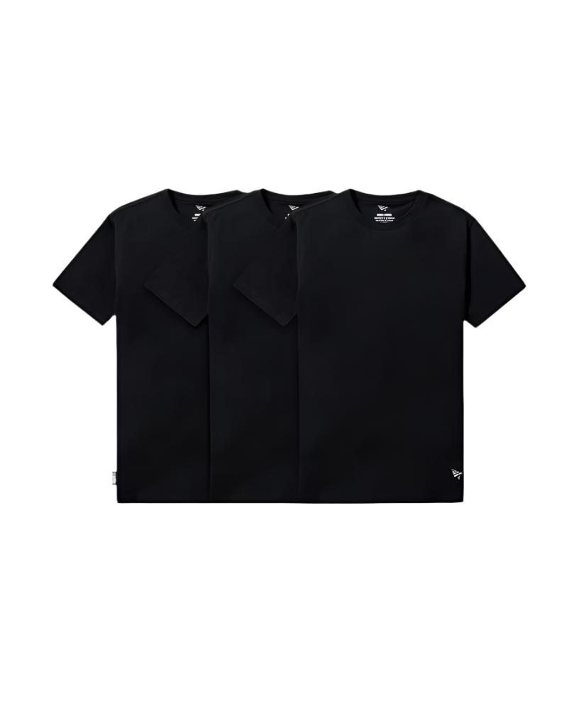Essential 3 Pack Tee BLACK
