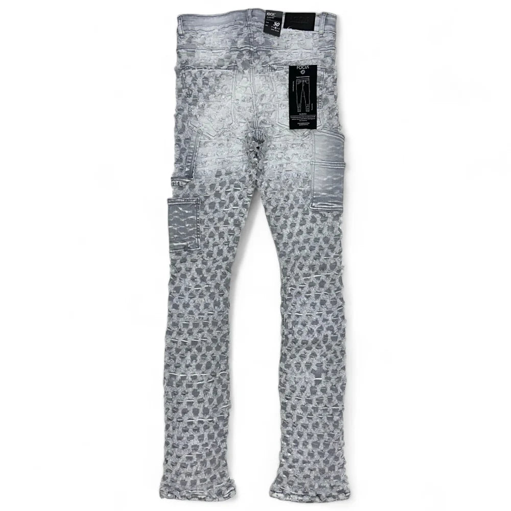 Carpenter Ripped Stacked Denim
