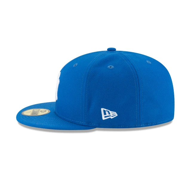 Left View of New Era New York Yankees Blue Basic 59FIFTY Fitted