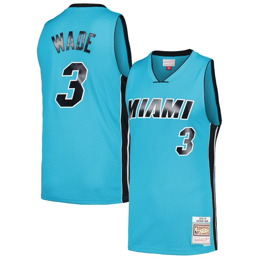 NBA NEON TROPICAL SWINGMAN JERSEY HEAT 2005 DWYANE WADE-thumbmail-3