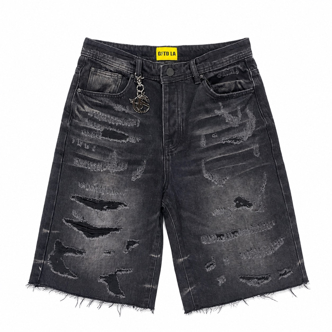 Allen Black Wash Shorts-thumbmail-1