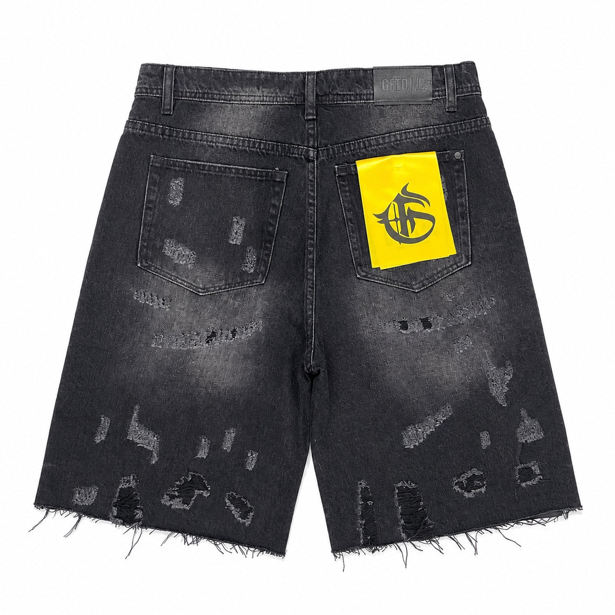 Allen Black Wash Shorts-thumbmail-2