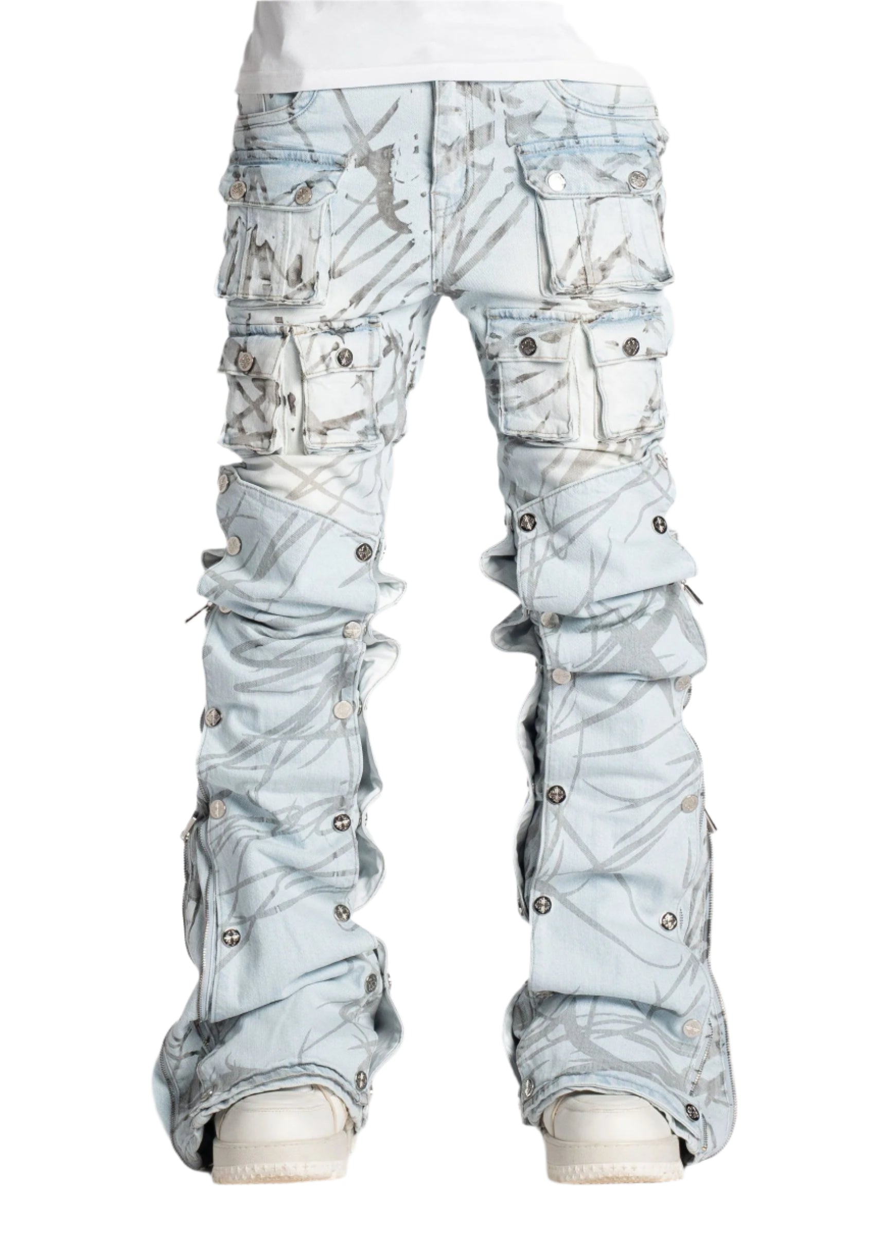 Aqua Blue Stacked Premium Denim V2-thumbmail-1
