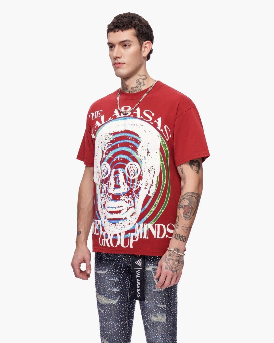 Valabasas Awoken Minds Tee Red-thumbmail-3