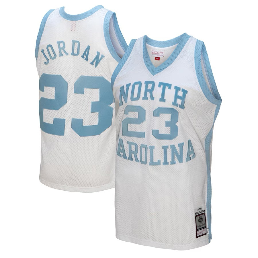 NCAA WHITE JERSEY NORTH CAROLINA 1983 MICHAEL JORDAN-thumbmail-3