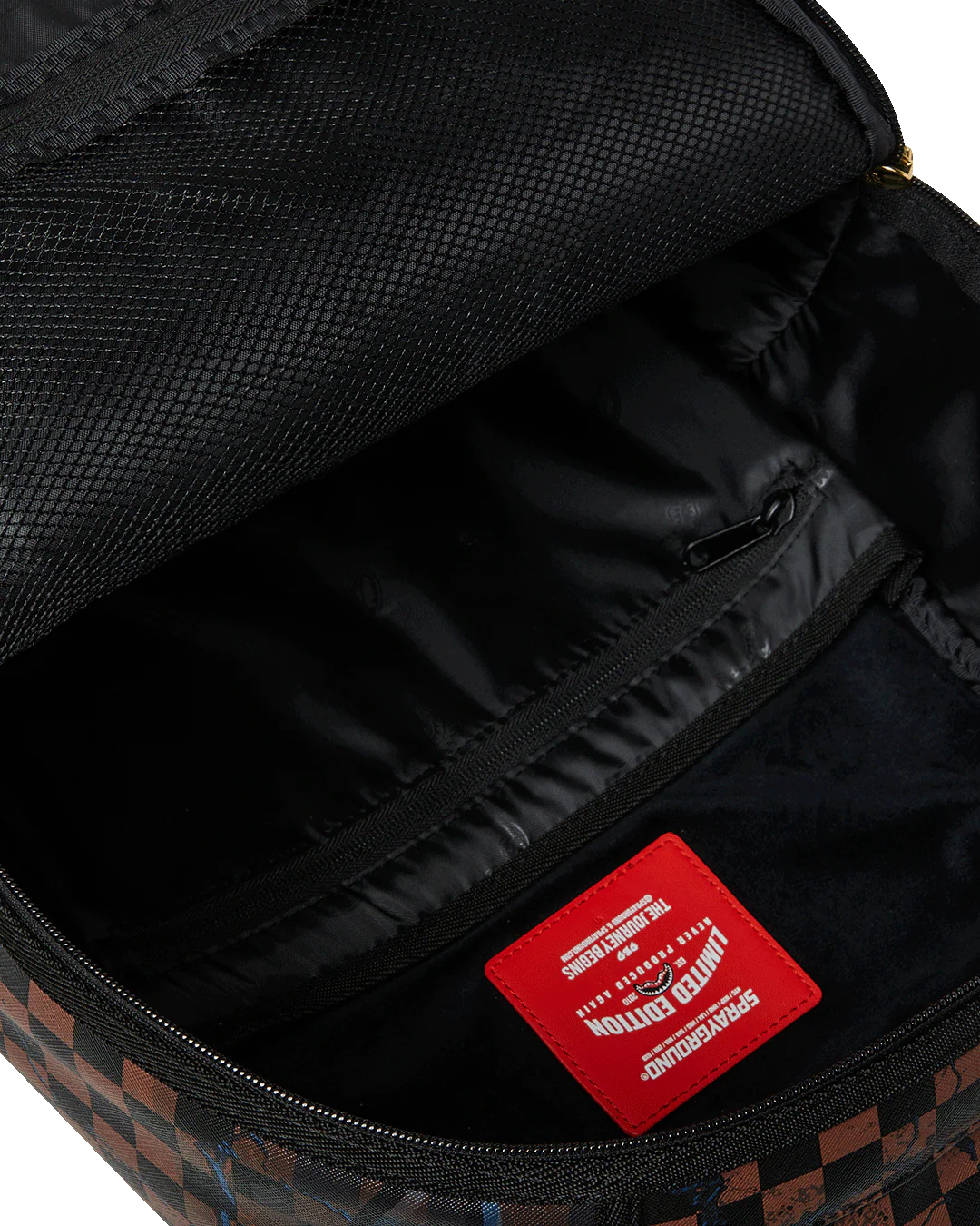 Inside View of the Sprayground Zombiebear Backpack