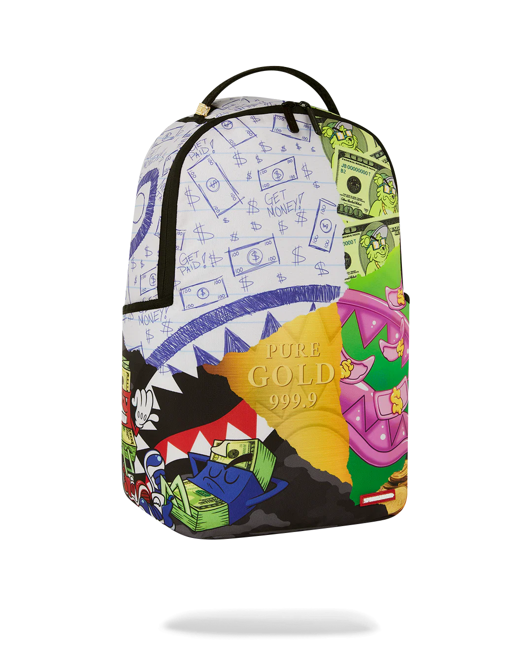 Sprayground Mean Money Collage Backpack